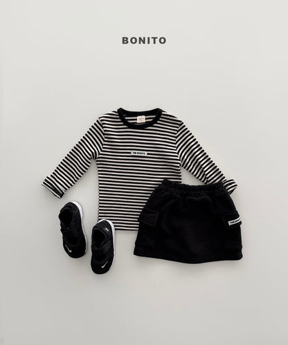bonito series rib tee (~80-140cm)