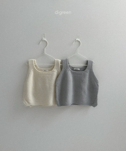 digreen button vest (90-130cm)