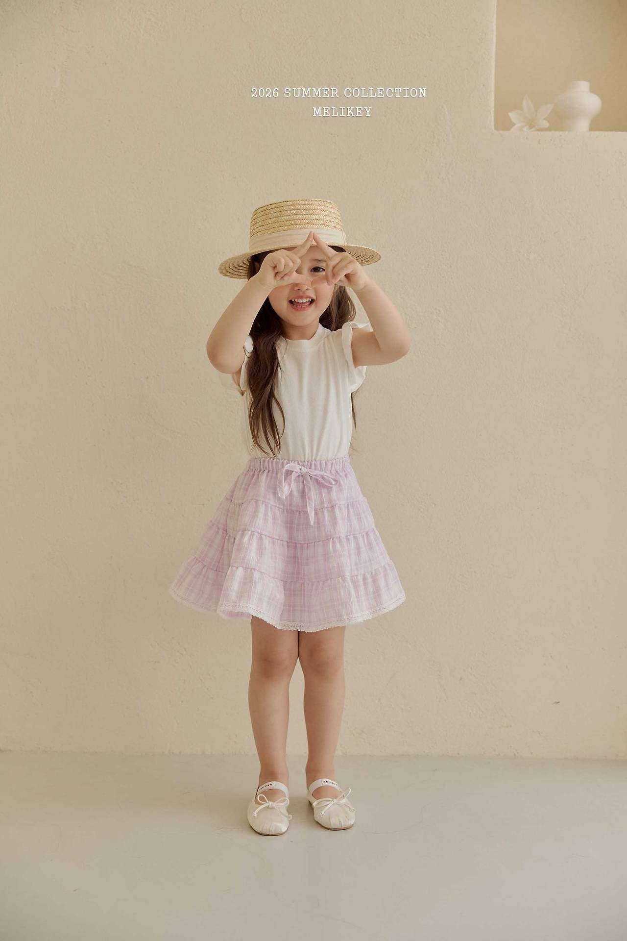 melikey macaron frill t-shirt (~80-140cm)