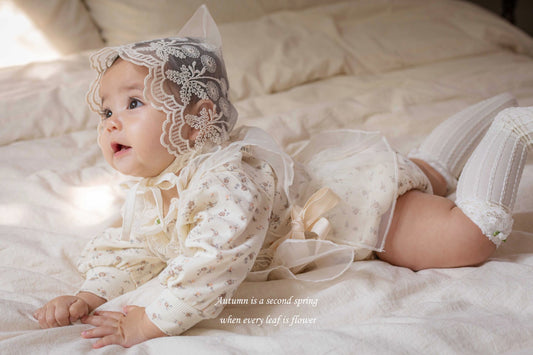 mkids rose lace socks