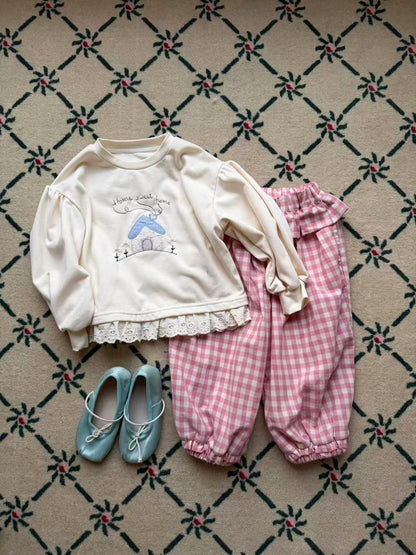 aiai check jogger pants (95–140cm)