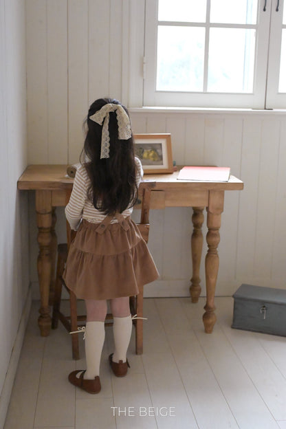 the beige suspender cancan skirt (80-120cm)