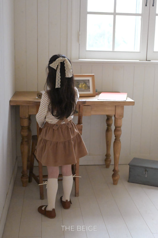 the beige suspender cancan skirt (80-120cm)
