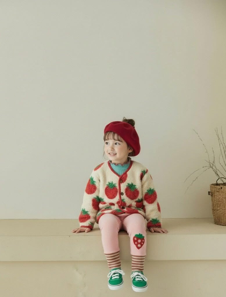 Orangemom 笑臉草莓外套 (95-140cm)