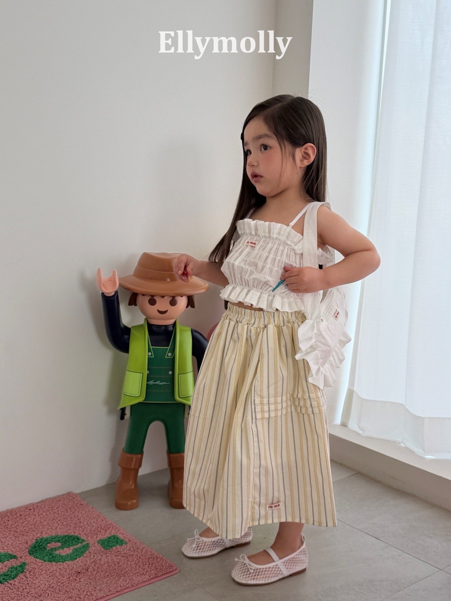 ELLYMOLLY blanche long skirt (90-145cm)