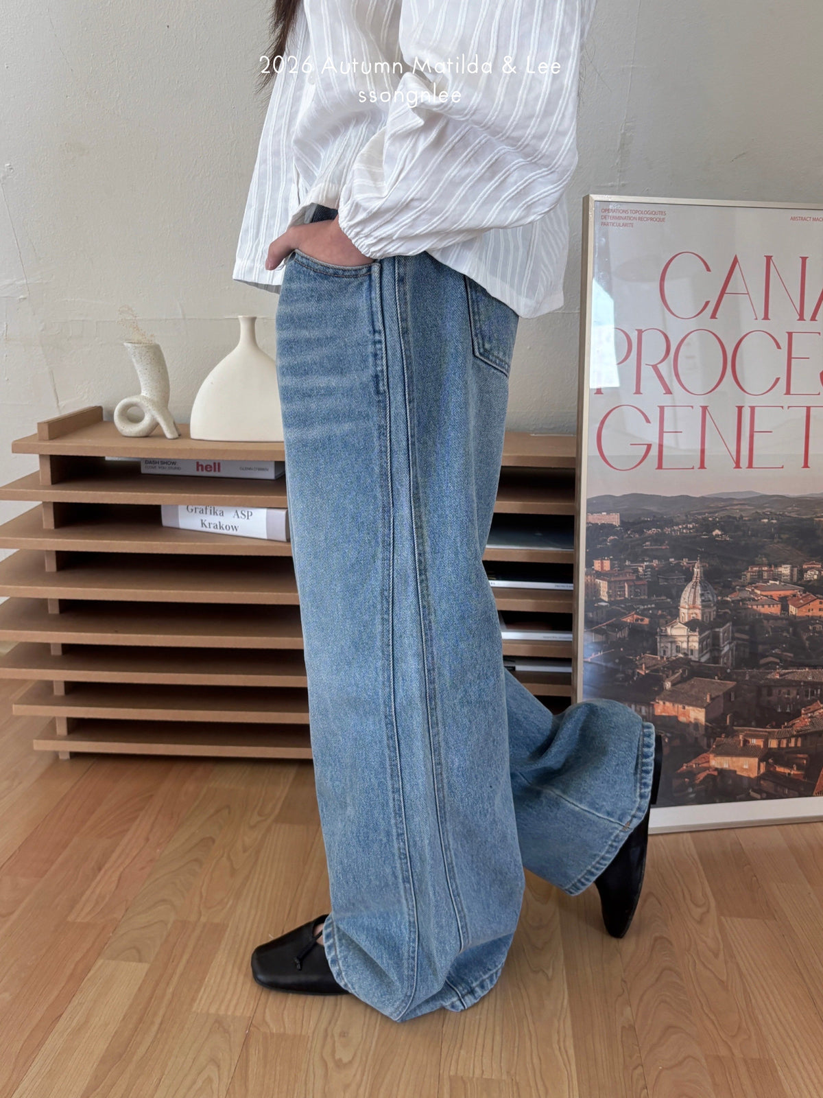 matilda&lee cutout denim pants (85-165cm)