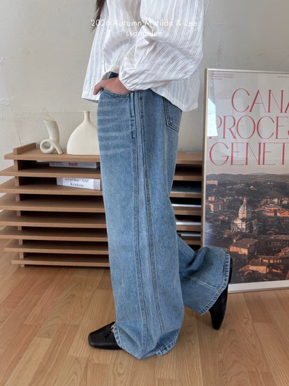 matilda&lee cutout denim pants (85-165cm)