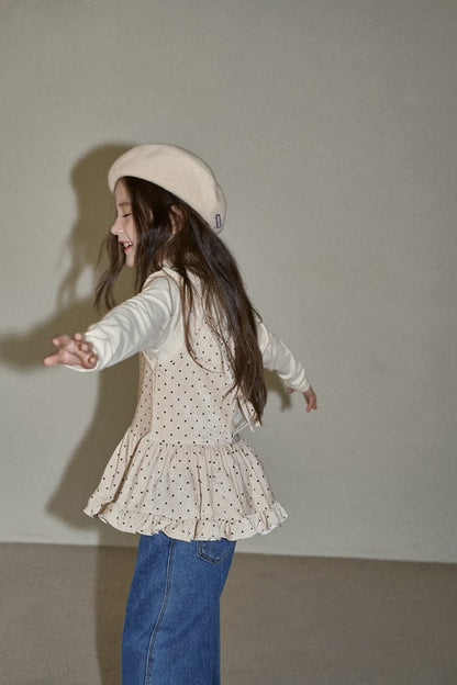 momoann dot dress (90-125cm)