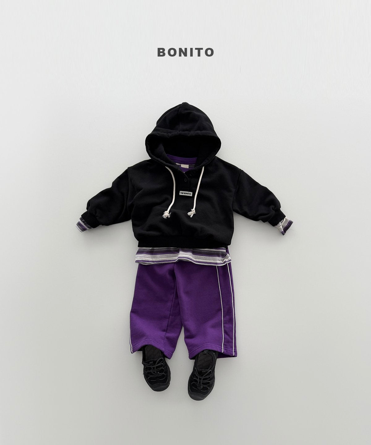 bonito henley hoodie (~80-140cm)