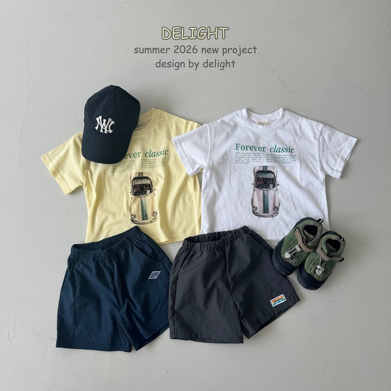 Delight 親子款forever car tee (85-148cm)