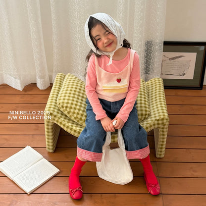 ninibello cake knit vest (90-125cm)