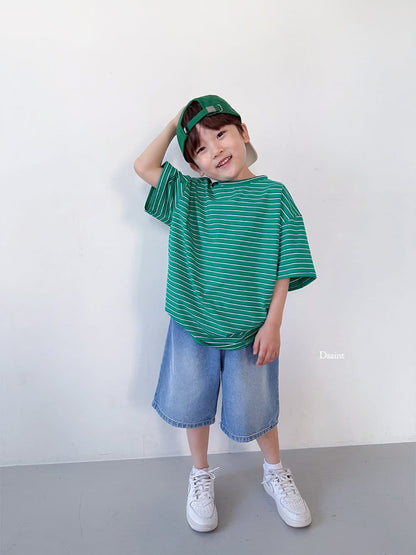 Dsaint 細條紋圓領tee (80-148cm)