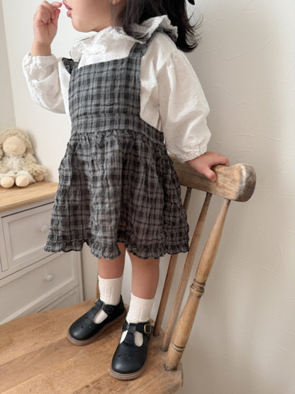 mimi market check frill suspender ops (75-90cm)