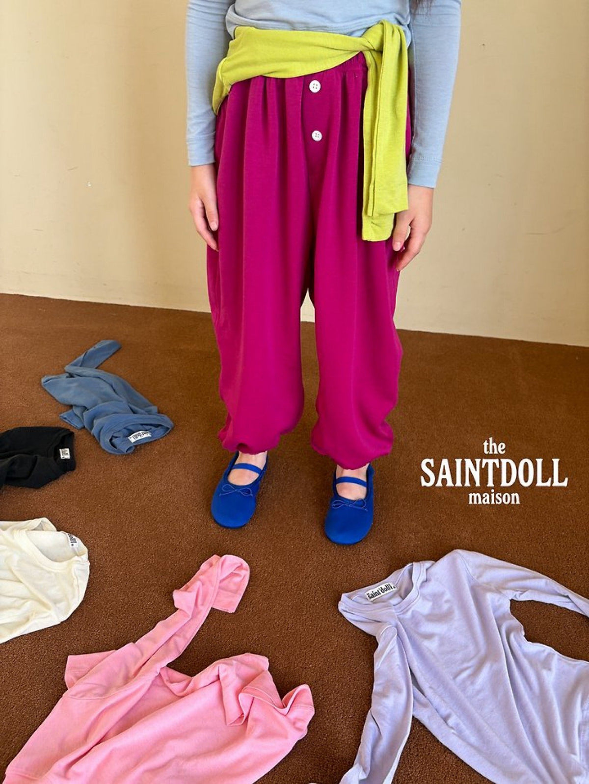 saintdoll colorful pants (kids & mom)