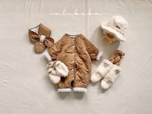 Valubebe 鈕扣壓紋連體衣 (3-18m)