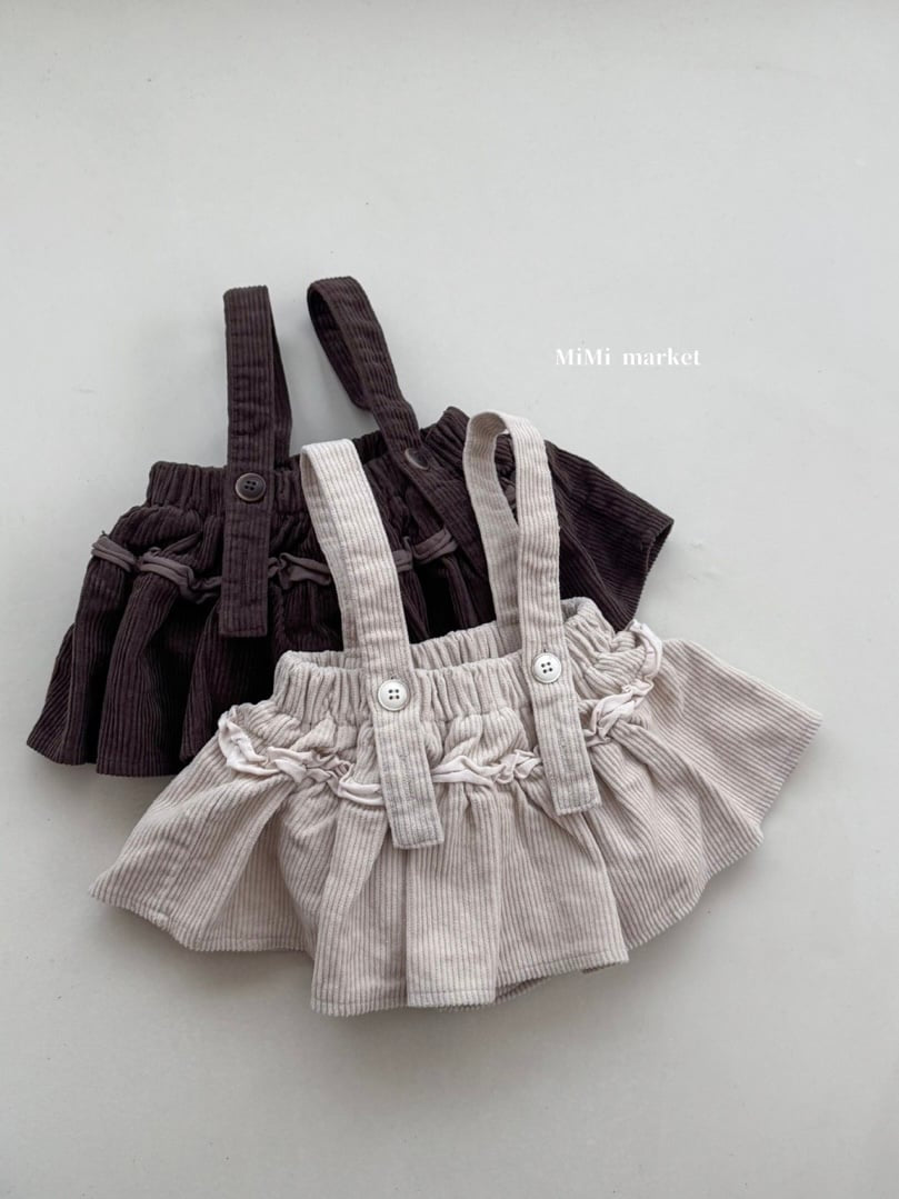 mimi market corduroy frill skirt (70-85cm)