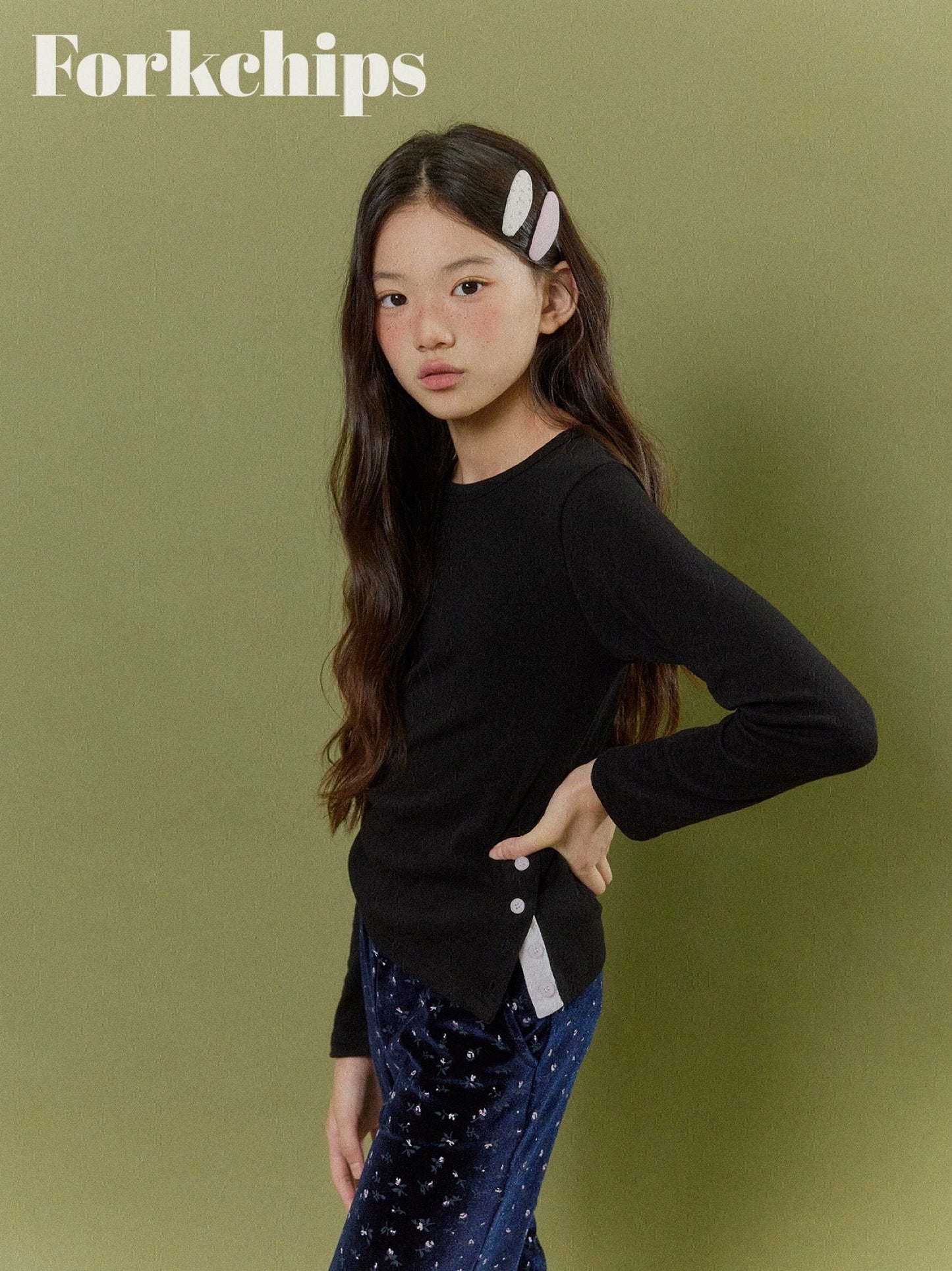 FORKCHIPS cocoa single t-shirt (95-160cm)