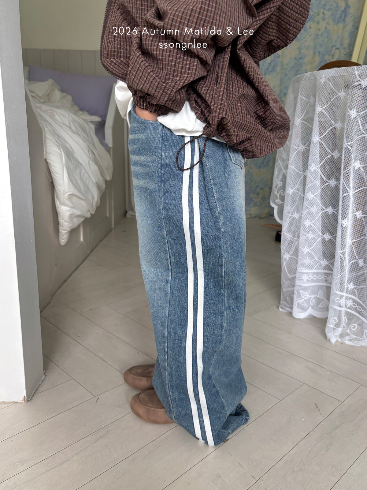 matilda&lee track denim pants (85-165cm)