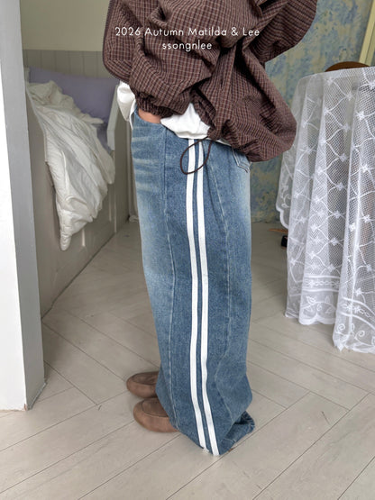 matilda&lee track denim pants (85-165cm)