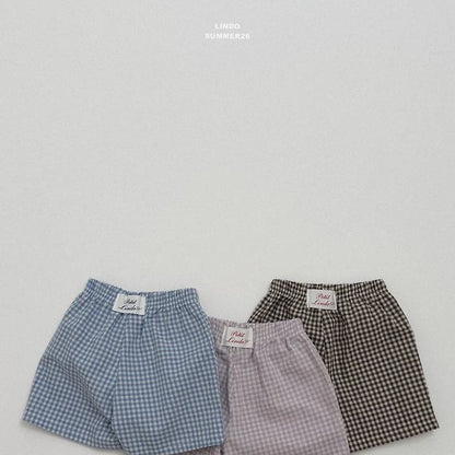 Lindo Oz Check Shorts (85-125cm)