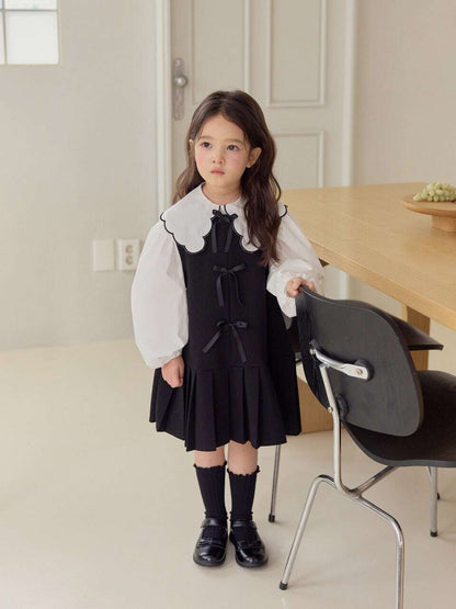 DAILYBEBE ribbon bon one-piece (75-145cm)