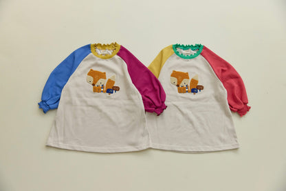 Orangemom 狐狸撞色連衣裙 (95-140cm)