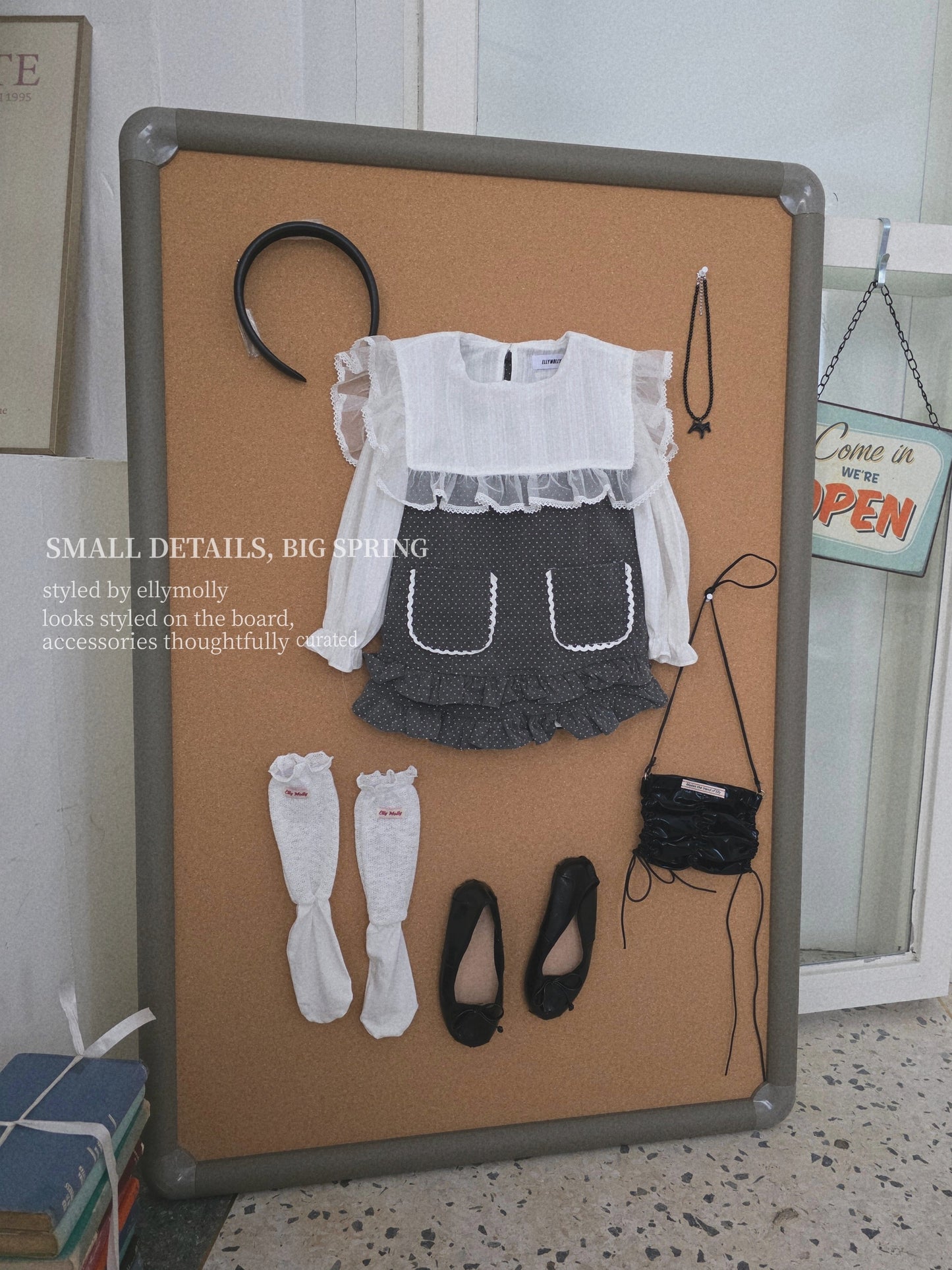 ELLYMOLLY little pocket frill ops (90-145cm)