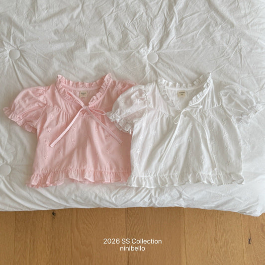 ninibello rosie embroidered blouse (80-130cm)