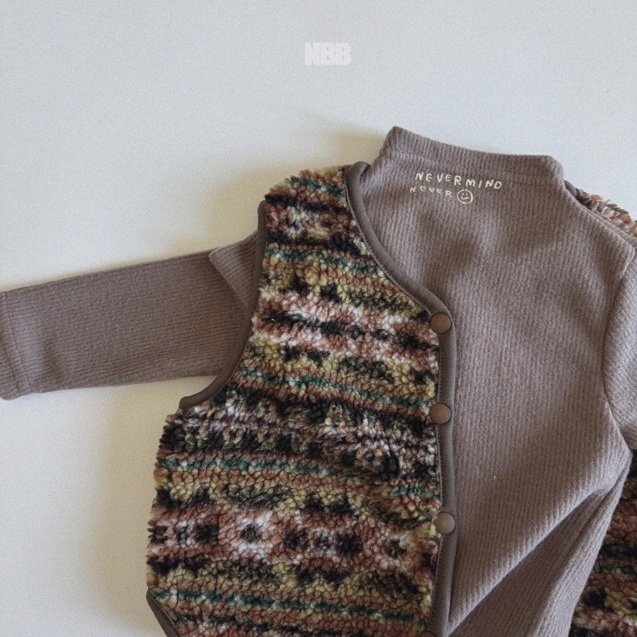 nightbebe milkey half neck tee (70-120cm)