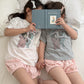 Mollybin essential morning bear ts(kids.Jr.mom)