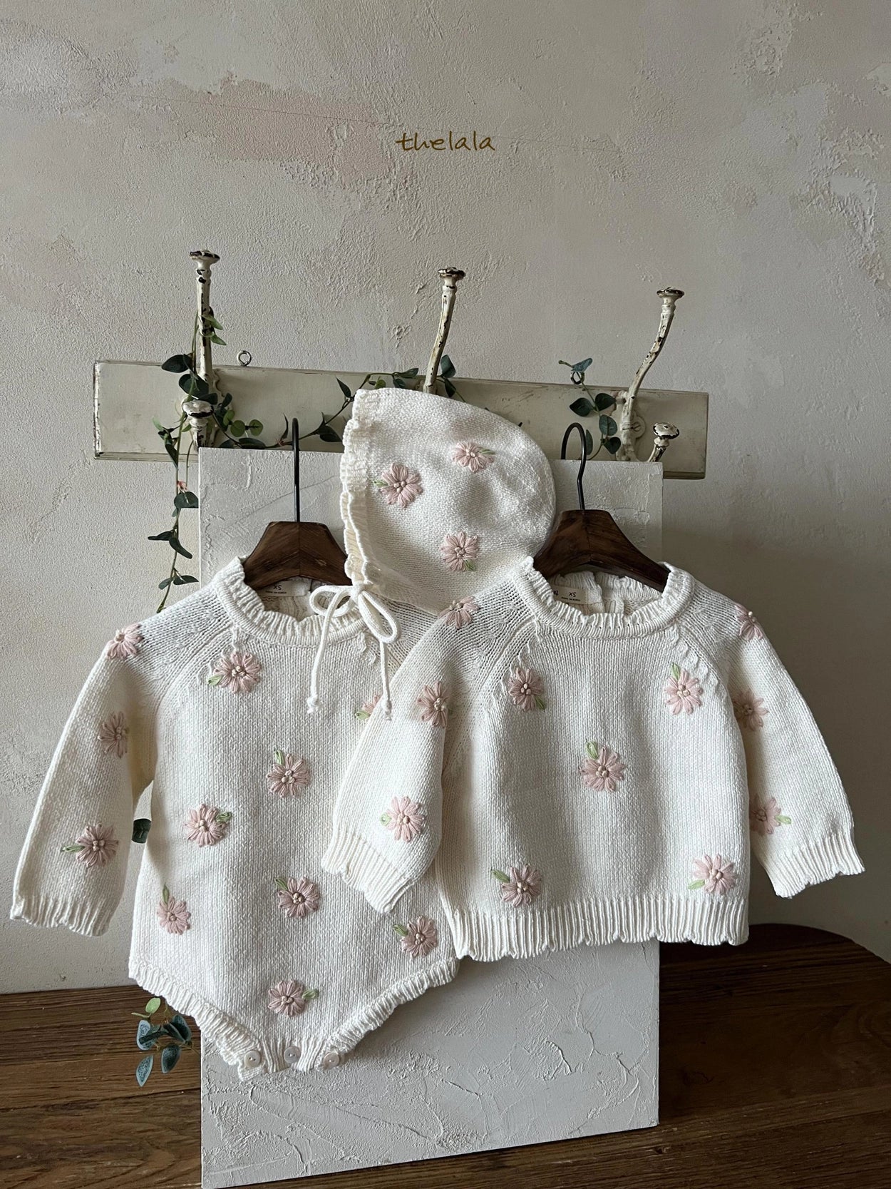 Lala Pink flower suit (3-18m)