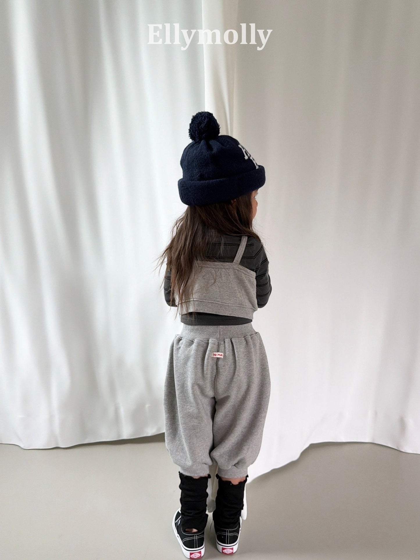 ELLYMOLLY bubble capri jogger pants (90-145cm)