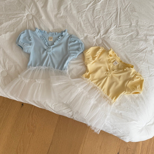 ninibello shirred tutu tee (80-130cm)