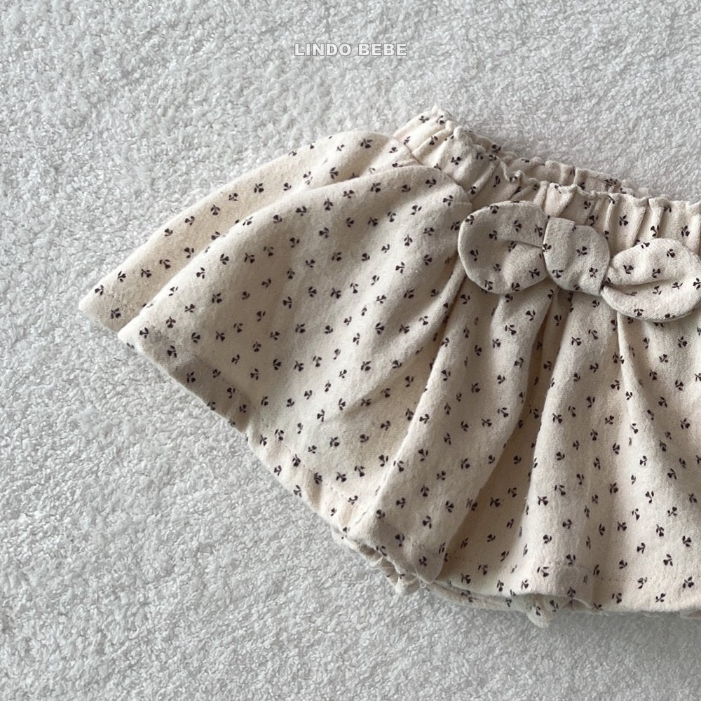LINDO mini ribbon skirt bloomer(3-18m)