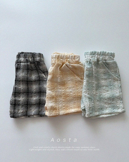 Aosta check shorts (~70-115cm)