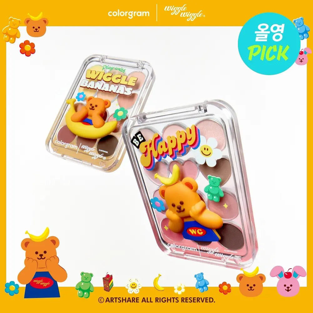 Colorgram X WiggleWiggle 12色眼影盤🐻