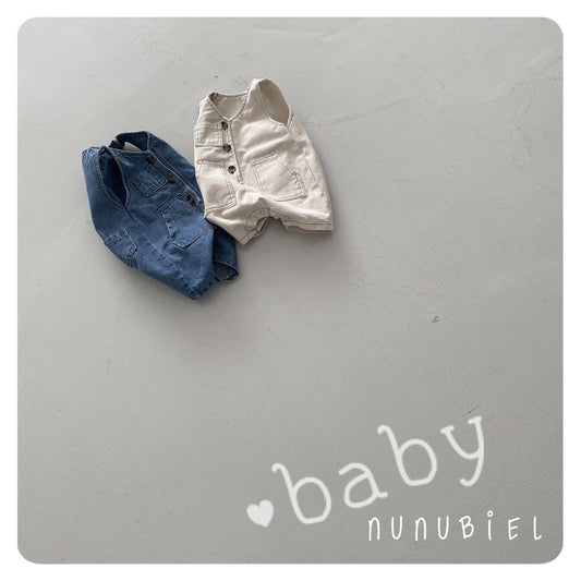 nunubiel denim romper (3-18m)