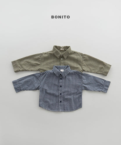 bonito check shirt (~80-140cm)