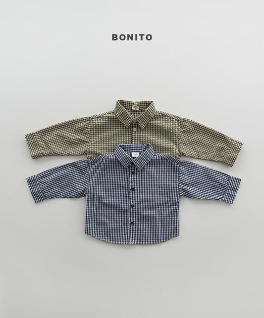 bonito check shirt (~80-140cm)