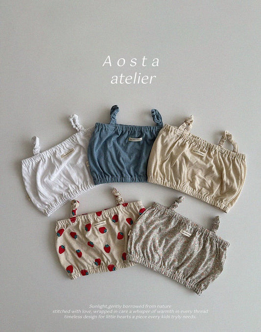 aosta Linen top blouse (70-110cm)