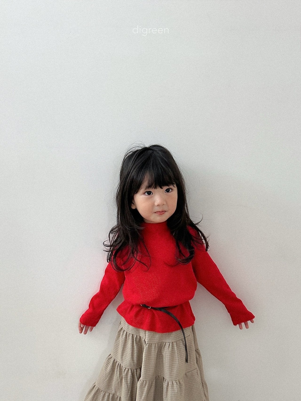 digreen hug ribbed tee (85-130cm)
