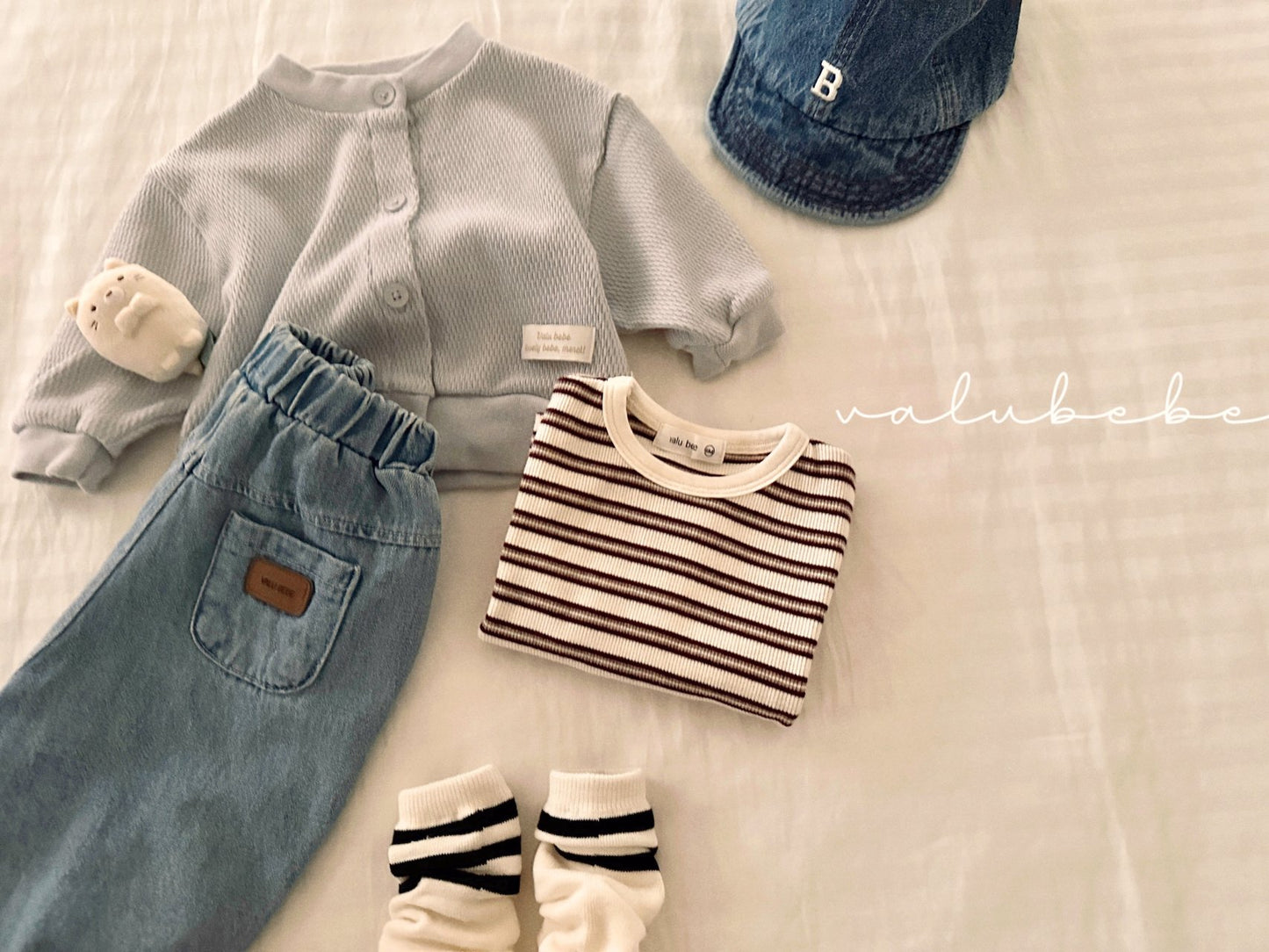 valubebe rose border tee (6-24m)