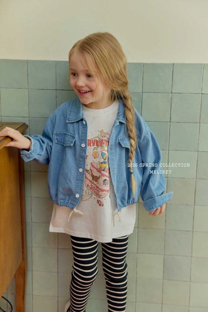 melikey hooded denim shirt (~80-140cm)