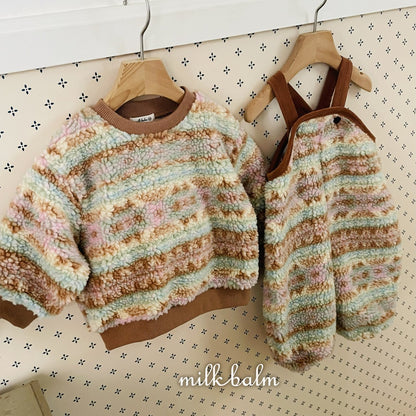 milkbalm cotton candy overalls (3-18m)