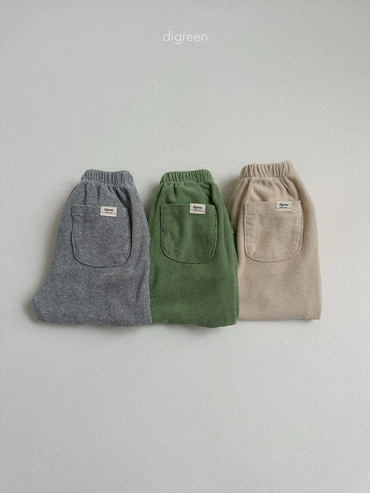 digreen sand terry jogger pants (85-130cm)