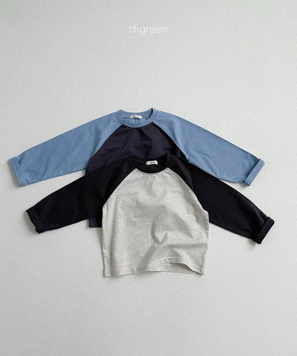 digreen slit raglan t-shirt (90–130cm)
