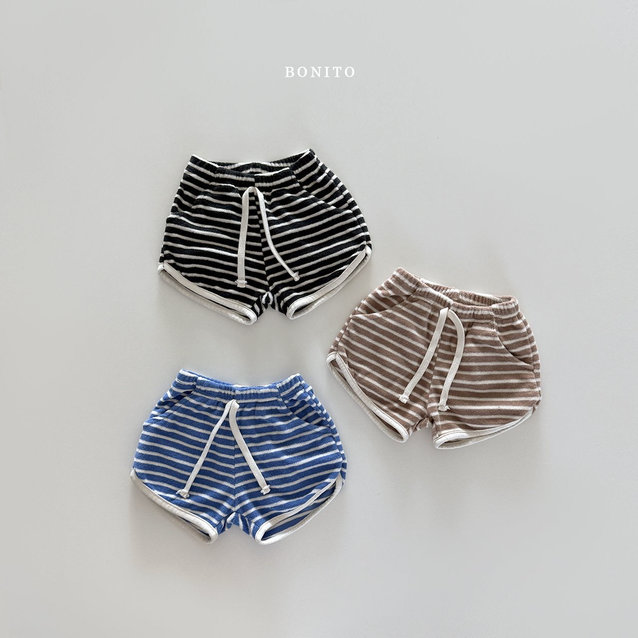 bonito st clor string terry shorts (70-140cm)