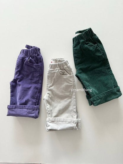 creambbang corduroy spam wide pants (~85-150cm)