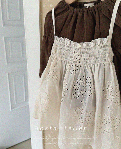 Aosta lace leaf dress
