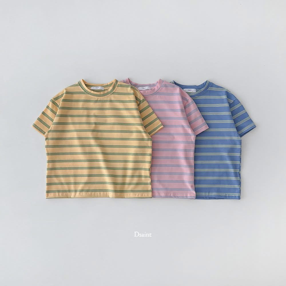 Dsaint 溫柔色系條紋tee (80-148cm)
